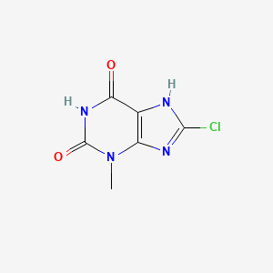 molecular formula C6H5ClN4O2 B8811345 8-chloro-3-methyl-2,3,6,9-tetrahydro-1H-purine-2,6-dione 