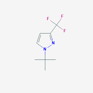 molecular formula C8H11F3N2 B8811393 1-tert-butyl-3-(trifluoromethyl)-1H-pyrazole 