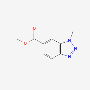 molecular formula C9H9N3O2 B8811400 Methyl 1-methyl-1H-benzo[d][1,2,3]triazole-6-carboxylate 