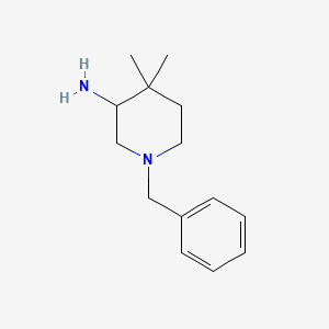 molecular formula C14H22N2 B8811433 1-Benzyl-4,4-dimethylpiperidin-3-amine 