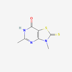 3H-Thiazolo[4,5-d]pyrimidine-2-thione, 7-hydroxy-3,5-dimethyl-