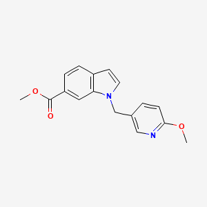 Methyl 1-((6-methoxypyridin-3-yl)methyl)-1H-indole-6-carboxylate