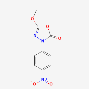 molecular formula C9H7N3O5 B8811608 5-Methoxy-3-(4-nitrophenyl)-1,3,4-oxadiazol-2(3H)-one CAS No. 359714-34-4