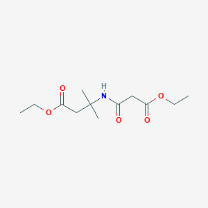 Ethyl 3-(3-ethoxy-3-oxopropanamido)-3-methylbutanoate