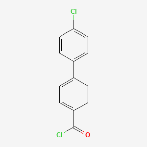molecular formula C13H8Cl2O B8811671 4'-Chlorobiphenyl-4-carbonyl chloride CAS No. 43007-85-8