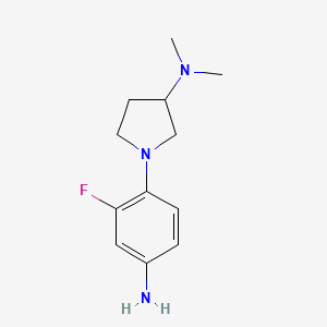 1-(4-amino-2-fluorophenyl)-N,N-dimethylpyrrolidin-3-amine