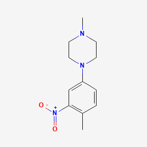 molecular formula C12H17N3O2 B8811721 1-Methyl-4-(4-methyl-3-nitrophenyl)piperazine 