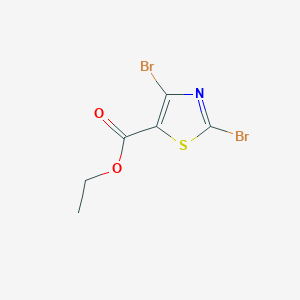 molecular formula C6H5Br2NO2S B8811751 Ethyl 2,4-dibromothiazole-5-carboxylate 