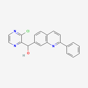 (3-Chloropyrazin-2-yl)(2-phenylquinolin-7-yl)methanol