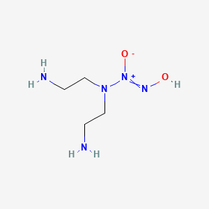 molecular formula C4H13N5O2 B8811787 [Bis(2-aminoethyl)amino]-hydroxyimino-oxidoazanium 