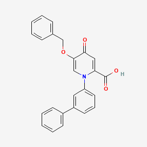 1-([1,1'-Biphenyl]-3-yl)-5-(benzyloxy)-4-oxo-1,4-dihydropyridine-2-carboxylic acid