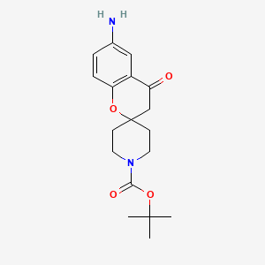 tert-Butyl 6-amino-4-oxospiro[chroman-2,4'-piperidine]-1'-carboxylate