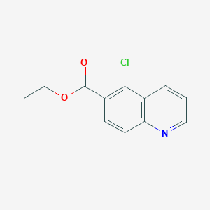 molecular formula C12H10ClNO2 B8811824 Ethyl 5-chloroquinoline-6-carboxylate 
