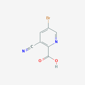molecular formula C7H3BrN2O2 B8811867 5-Bromo-3-cyanopicolinic acid 