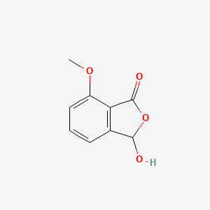 molecular formula C9H8O4 B8811891 1(3H)-Isobenzofuranone, 3-hydroxy-7-methoxy- CAS No. 73713-38-9