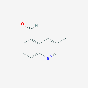 molecular formula C11H9NO B8811910 3-Methylquinoline-5-carbaldehyde 