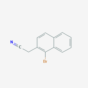 molecular formula C12H8BrN B8811933 2-(1-Bromonaphthalen-2-yl)acetonitrile CAS No. 6323-67-7