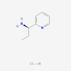molecular formula C8H13ClN2 B8811944 (R)-1-(Pyridin-2-yl)propan-1-amine hydrochloride 