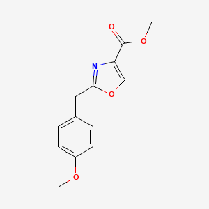 molecular formula C13H13NO4 B8812127 Methyl 2-(4-Methoxybenzyl)oxazole-4-carboxylate 