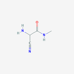 molecular formula C4H7N3O B8812193 2-Amino-2-Cyano-N-Methylacetamide CAS No. 50531-01-6