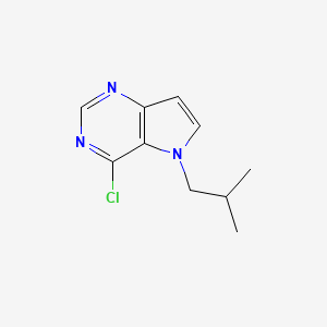 molecular formula C10H12ClN3 B8812303 4-Chloro-5-isobutyl-5H-pyrrolo[3,2-d]pyrimidine 