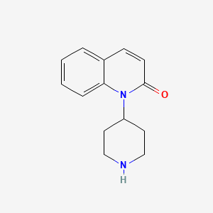 molecular formula C14H16N2O B8812353 1-(Piperidin-4-yl)quinolin-2(1H)-one 