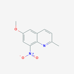 molecular formula C11H10N2O3 B8812373 6-Methoxy-2-methyl-8-nitroquinoline CAS No. 54232-06-3