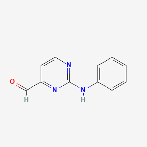 B8812397 2-(Phenylamino)pyrimidine-4-carbaldehyde CAS No. 797793-40-9