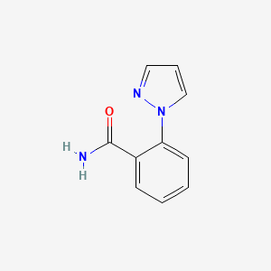 molecular formula C10H9N3O B8812406 2-(1H-Pyrazol-1-YL)benzamide CAS No. 25660-61-1