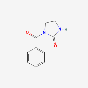 molecular formula C10H10N2O2 B8812434 1-Benzoylimidazolidin-2-one CAS No. 27034-77-1
