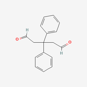molecular formula C17H16O2 B8812442 3,3-Diphenylpentanedial CAS No. 64516-58-1