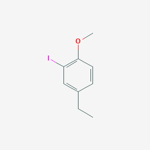 molecular formula C9H11IO B8812446 4-Ethyl-2-iodo-1-methoxybenzene 