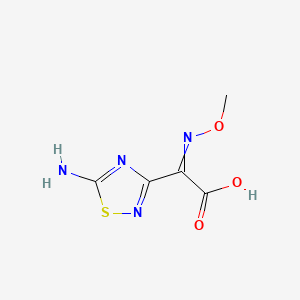 molecular formula C5H6N4O3S B8812448 2-(5-Amino-1,2,4-thiadiazol-3-yl)-2-methoxyiminoacetic acid 