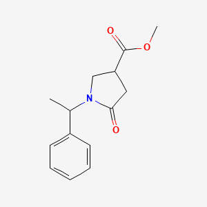 Methyl 5-oxo-1-(1-phenylethyl)pyrrolidine-3-carboxylate