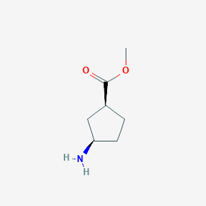 B8812548 Methyl (1S,3R)-3-aminocyclopentane-1-carboxylate CAS No. 625108-11-4