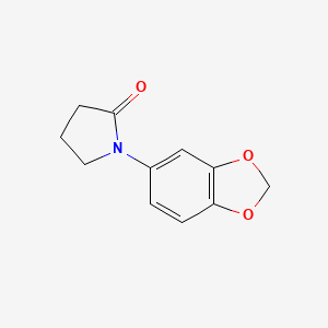 B8812552 1-(1,3-Benzodioxol-5-yl)-2-pyrrolidinone CAS No. 84555-20-4