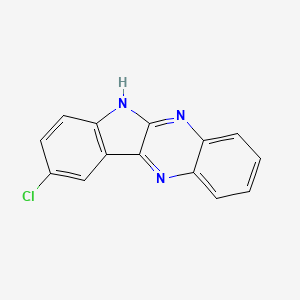 molecular formula C14H8ClN3 B8812558 9-Chloro-6H-indolo[2,3-b]quinoxaline CAS No. 70038-76-5