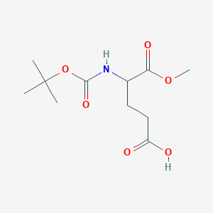 molecular formula C11H19NO6 B8812568 (S)-4-((tert-Butoxy(hydroxy)methylene)amino)-5-methoxy-5-oxopentanoic acid 