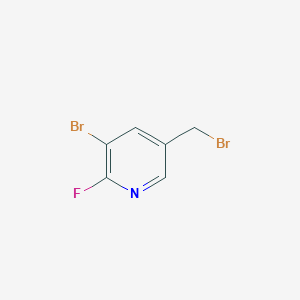 molecular formula C6H4Br2FN B8812704 3-Bromo-5-(bromomethyl)-2-fluoropyridine CAS No. 1227601-47-9