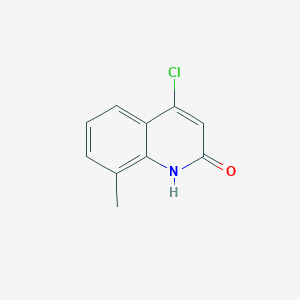 molecular formula C10H8ClNO B8812725 4-Chloro-8-methylquinolin-2-ol 