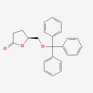 molecular formula C24H22O3 B8812732 (S)-5-((Trityloxy)methyl)dihydrofuran-2(3H)-one 