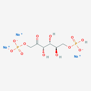 molecular formula C6H11Na3O12P2 B8812812 D-Fructose 1,6-bisphosphate trisodium salt 