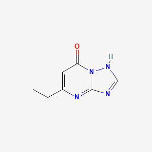 molecular formula C7H8N4O B8812859 5-Ethyl-[1,2,4]triazolo[1,5-a]pyrimidin-7-ol CAS No. 101861-35-2