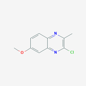 molecular formula C10H9ClN2O B8812863 3-Chloro-6-methoxy-2-methylquinoxaline 