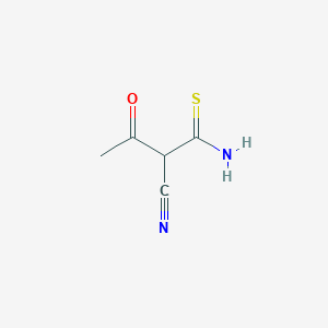 B8812872 2-Cyano-3-oxobutanethioamide CAS No. 58955-28-5