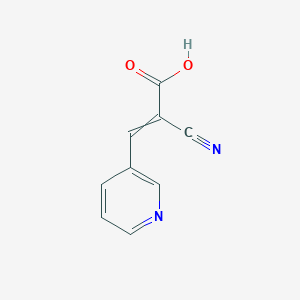 molecular formula C9H6N2O2 B8812879 2-Cyano-3-pyridin-3-ylprop-2-enoic acid 