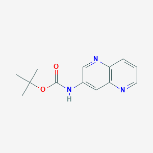 molecular formula C13H15N3O2 B8812890 Tert-butyl 1,5-naphthyridin-3-ylcarbamate 