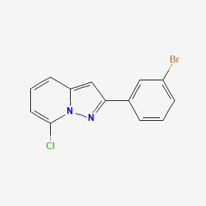 molecular formula C13H8BrClN2 B8812891 2-(3-Bromophenyl)-7-chloropyrazolo[1,5-a]pyridine CAS No. 460079-44-1