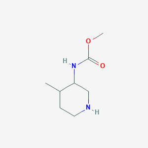 molecular formula C8H16N2O2 B8812904 Methyl (4-methylpiperidin-3-YL)carbamate 