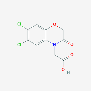 molecular formula C10H7Cl2NO4 B8812945 2-(6,7-Dichloro-3-oxo-2H-benzo[b][1,4]oxazin-4(3H)-yl)acetic acid 